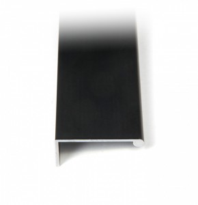 RP001BL. 1/000/3000 Черный матовый (Ручка-профиль мебельная AL)