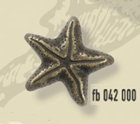 Ручка - грибок звезда FB 042000 Старая бронза (50 шт.) (морская коллекция)