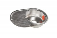 Мойка Овал Premial PL 7750-D (770х500*180мм, толщ.0,8мм) ДЕКОР