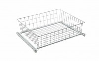 Корзина выкатная сетчатая 535х475х150 белая SB600/150-WT