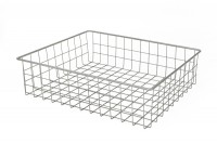 Корзина сетчатая 485х485х200мм серая  Евро 20-2М