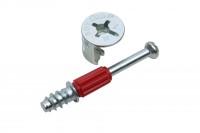 Эксцентриковая стяжка B-FIX 51 + дюбель, ST01/51/6/RdZn/01  БОЯРД