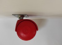 Опора колесная d=50, h=68 красная H-401 (090365)