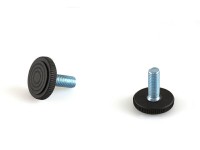 Подпятник регулир., круглый Pi 01 + Гайка BP 01  Черный