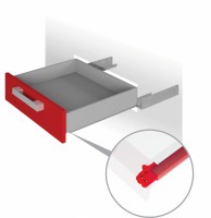 Направляющие скрыт. монт. DB4461Zn/400 полного выдв. с доводчиком
