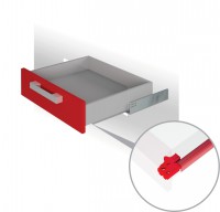 Направляющие скрыт. монт. DB4462Zn/500 частичного выдв. с доводчиком