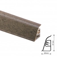 Thermoplast CEZAR BL44 - Плинтус - 148 (4,2)   Валентино глина 37*24*4200 (BL44-068)