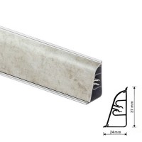 Thermoplast 850 - Плинтус - 182 (4,2)        Королевский опал светлый 37*24*4200 (AP 850-1232)