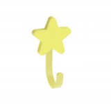 Крючок мебельный звезда, желтый WM-STAR-ZT