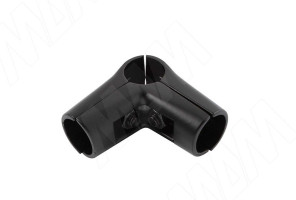 Соединитель угловой 3-х труб, черный 221.BL 03