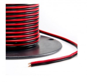 Провод для светодиодных лент 2-х жильный 0, 5 12V,  красно-черный