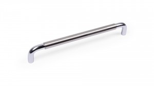 RS048CP/BSN. 4/192 Хром полированный/Атласный сатиновый никель Ручка SLOT