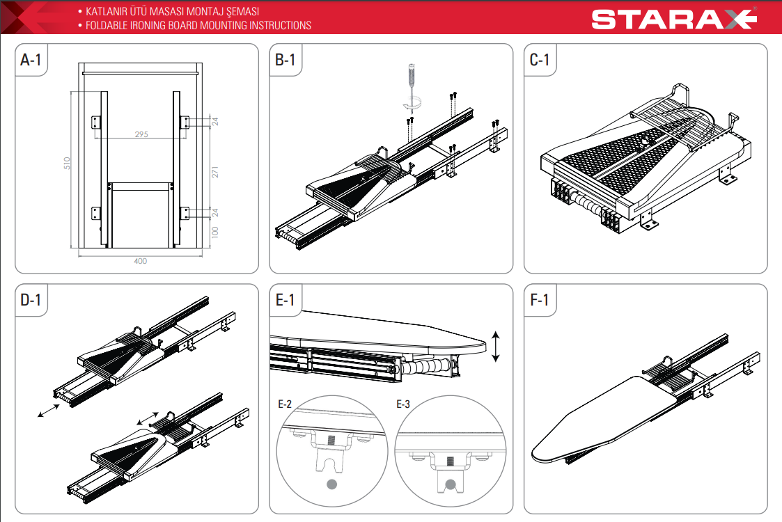 Гладильные доски starax